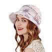 Carmen KENMONT km-3301 female spring&autumn Korean fashion print wide eaves sun hat red