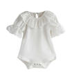 Cotton Newborn Baby Girls Short Sleeve Lace Bodysuit Romper Jumpsuit Clothes J