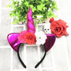 Children Unicorn Hair Hoop Halloween Girls Princess Headband Decor Party Gifts