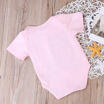 Pink Cotton Newborn Infant Baby Girls Bodysuit Romper Jumpsuit Clothes Outfits