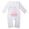 Algodón Orgánico nacido Bebé Niño Niña I love Mamá Dad Body Mamelucos 0-24M