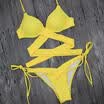 US Sexy Womens Bikini Set Bandage Push-Up Padded Bra Swimwear Swimsuit Bathing