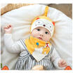 Cute Newborn Baby Kids Cartoon HatScarf Sets Cotton Autumn&Winter Soft Hat