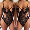 Women Sexy Lace V-Neck Bodycon See-through Clubwear Cover-Up Mini Dress Clothes