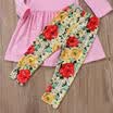 Toddler Kids Baby Girls Outfits Clothes T-shirt Tops DressLong Pants 2PCS Set