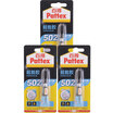 Henkel 100 Pattex PSK5C super glue instant glue 502 glue fast drying 10 seconds super sticky sticky metal rubber plastic leather 2g stick 3 sticks