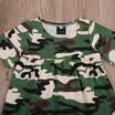 Kid Baby Girl Child Army Green Camouflage Casual Short Loose Mini Dress Outfit