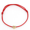 new fashion Gold Color Heart Bracelet Silver Handmade Jewelry Multicolor Rope Adjustable String Lucky Bracelet For Women Children
