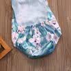 Floral Newborn Baby Girls Rose Collar Bodysuit Romper Jumpsuit Playsuit Outfits