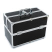 Large Cosmetic Organizer Box Make Up Case for Make Up Tools Lockable Black Containing Storage Box