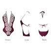 Women One-Piece Lace Swimsuit Swimwear Beachwear Push-up Bikini Bathing Monokini