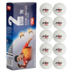 Red Double Happiness DHS White Two Star 40mm Training Competition Table Tennis 10 Pack 1840B0