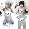 Newborn Baby Boy Girl Kids Clothes Short Sleeve Bodysuit Romper Jumpsuit Outfits