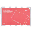 JJC MCH-MSD10CN ultra-thin memory card holder SLR camera memory card holder TF card digital portable storage card package pink card cartridge can put 10 MSD TF card