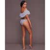 Sexy Women Off Shoulder Ruffle Swimsuit Push-up Bikini Set Bathing Suit Swimwear