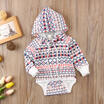 Baby Boys Girls Toddler Loose Hoodie Hooded Romper Jumpsuit Clothes Outfits Set