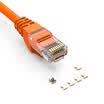 Un cable de red súper cinco Di AD especial de ingeniería de monitorización cobre libre de oxígeno de alta velocidad CAT5e cable de red sin blindaje cubierta de la cabeza de cristal clavo pared 305 m caja gris AD-JK5305