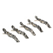 Anself 5Pcs Croc Hair Clips Clamps Crocodile Hairdressing Salon Clamps Hair Sectioning Grip Clips Zebra Plastic Hair Styling Tool