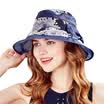 Carmen KENMONT km-3309 female summer sun hat fashion silk sun hat navy blue