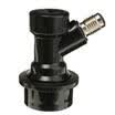 Homebrew Cornelius Beer keg Ball Lock Disconnects ThreadedStraight Connectors