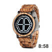 BOBO BIRD wooden quartz pointer watch P13