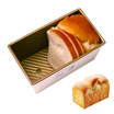Jingdong Supermarket three-edible toast mold toast mold oven baking mold 450g golden corrugated non-stick SN2054