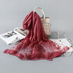 Womens Long Soft Embroidery Scarf Wrap Large Winter Shawl Stole Scarves