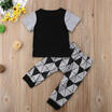 Toddler Kids Baby Girls Outfit Clothes T-shirt TopsLong Pants Trousers 2PCS Set