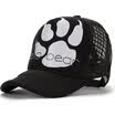 MSEK MMZ13457 men&39s ladies Korean baseball cap big bear palm print couple net hat hip hop duck tongue tide hat white claw