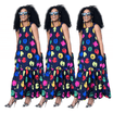 Plus Size Womens Boho Long Maxi Dress Loose Beach Holiday Casual Summer Kaftan