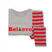 Xmas Family Matching Believe Pajamas Set Adult Kid Sleepwear Nightwear Outfits