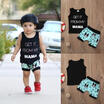 New Toddler Kids Baby Boys Summer T-shirt TopsShorts Pants Outfits Clothes Set
