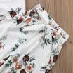 AU Toddler Kids Baby Girl Off Shoulder Floral Tops Pants Outfit Clothes Sunsuit