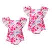 2PCS Toddler Infant Baby Girl Floral Romper Bodysuit Sunsuit Outfit Summer 0-24M