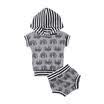 Casual Newborn Kids Baby Boys Girls Hooded Tops T-Shirt Shorts Outfits Clothes