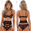 Sexy-Lingerie Nightwear Underwear G-string Babydoll Women Lace Bra Sleepwear Set