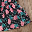 Kids Baby Girls Dress Toddler Pineapple Off Shoulder Sundress Clothes Dresses WB