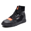 Mens flannel fashion leisure boots warm high-top shoes