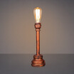 Baycheer HL409259 Single Light Pipe LED Desk Lamp in Antique Copper Finish