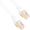 Sanba SANBAO CAT-730W seven class of pure copper-plated double-shielded flat cable white 30M