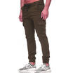 Men Elasticated Waist Cargo Trousers Jogger Workout Bottoms Fitness Slim Pants