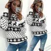 NEW Womens Christmas Xmas Hoodie Sweatshirt Jumper Sweater Hooded Pullover Tops