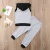 Newborn Infant Baby Boy Summer Clothes Outfits Hooded Hoodie Tops Long Pants Set