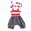 Newborn Kids Baby Infant Girl Clothes Stirped Romper Jumpsuit Bodysuit Sunsuit