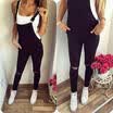 Women Slim Denim Jeans BIB Pants Overalls Straps Jumpsuit Rompers Trousers