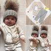 Newborn Baby Boy Girl T-shirt Top Romper Long Pants Stripe Outfits Clothes 2Pcs