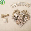 Christmas Calendar Pendant Wooden Ornaments Xmas Hanging Card Decoration Gift US