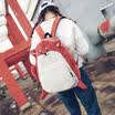 Women Backpack Schoolbag Canvas Cute Dog Fox Ear Embroidery Corduroy Backpack