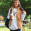US Womens Fleece Fur Vest Jacket Outerwear Tops Winter Warm Fluffy Coat Sweater