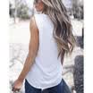 Womens New Plain Sleeveless Tank Blouse Ladies Chiffon Camisole Vest Tops Cami
